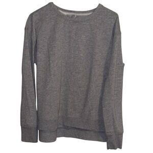 🌹Victoria Sport Cozy Gray Open Back Sweatshirt
